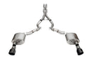Corsa 24+ Frd MustangGT Conv Xtreme Cat-Back Ex.Sys 3.0in Dual Rear Ex w/4.5in Blk PVD ProSeries Tip-1