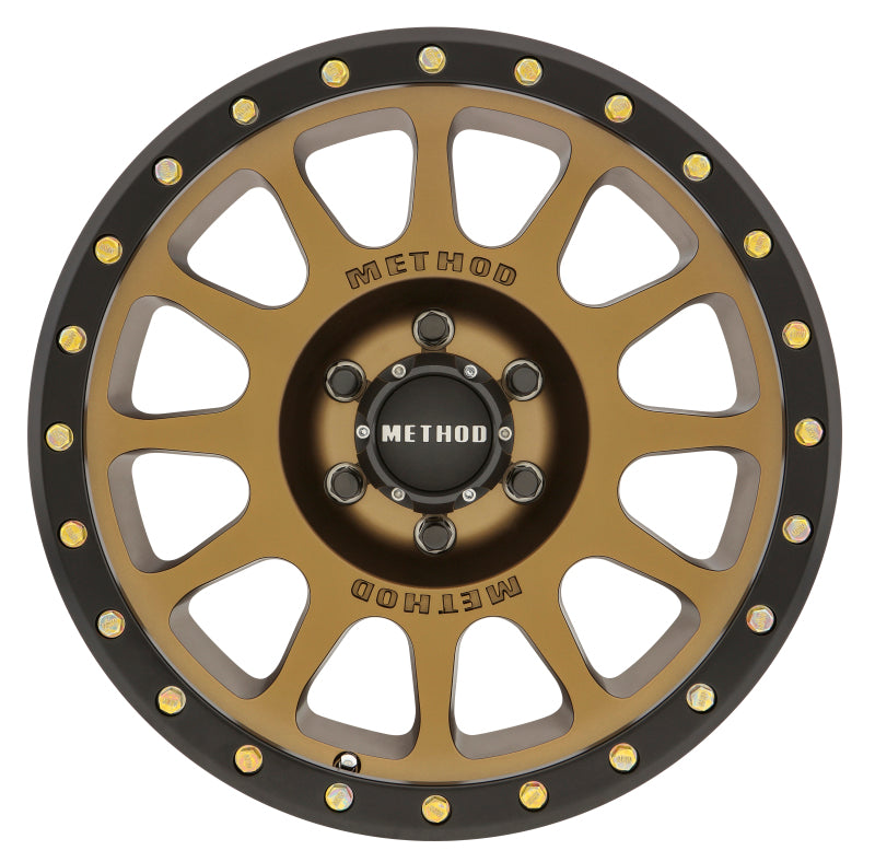 Method MR305 NV 20x10 -18mm Offset 6x5.5 108mm CB Method Bronze/Black Street Loc Wheel - 0