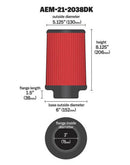 AEM 3 in Short Neck 8 in Element Filter-11