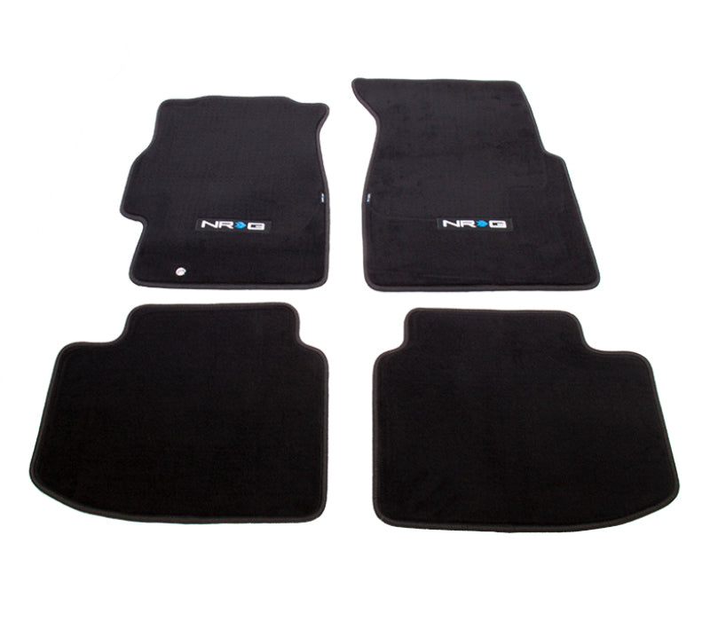 NRG Floor Mats - 96-00 Honda Civic 2DR &3DR (NRG Logo) - 4pc. - 0