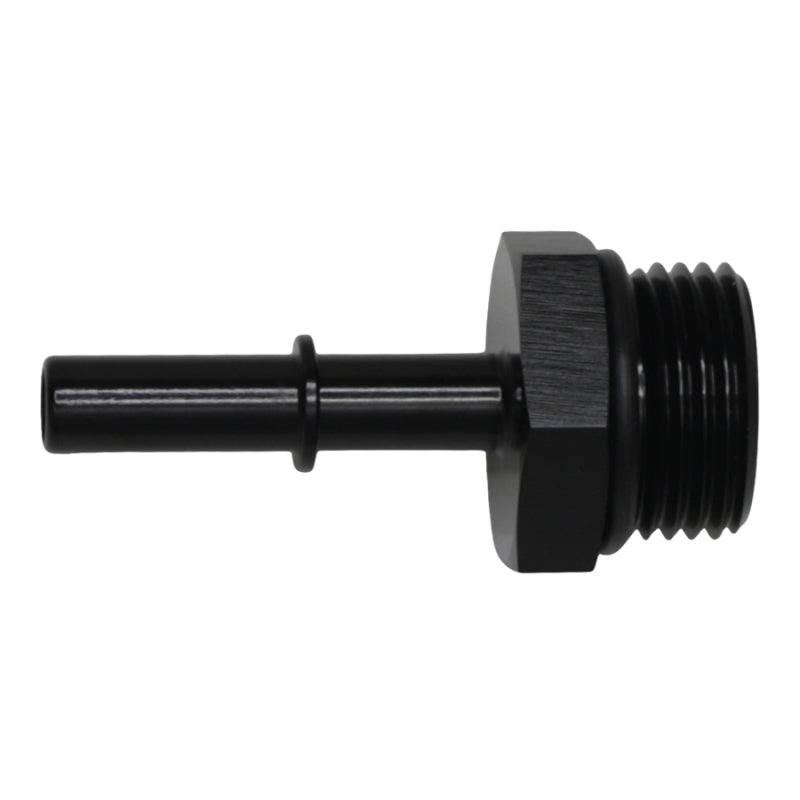 DeatschWerks 10AN ORB Male to 5/16in Male EFI Quick Connect Adapter - Anodized Matte Black - 0