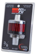 K&N Clamp On Rubber Base Crankcase Vent Filter 0.375in Flange ID x 2in OD x 1.5in Height-16