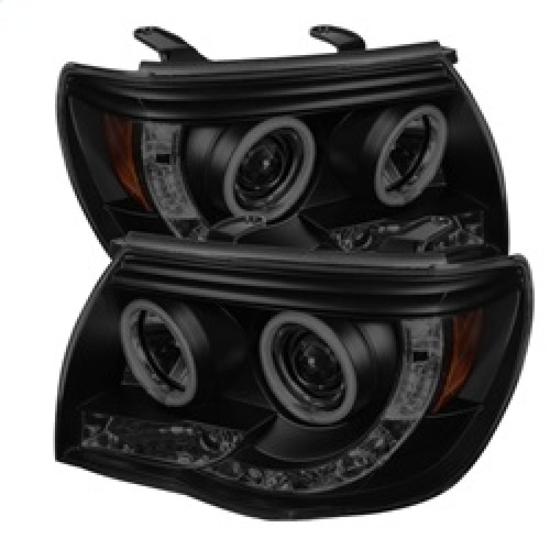 Spyder Toyota Tacoma 05-11 Projector Headlights CCFL Halo LED Blk Smke PRO-YD-TT05-CCFL-BSM - 0