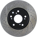 StopTech Slotted & Drilled Sport Brake Rotor Front Right 13 Honda Accord Sport-5