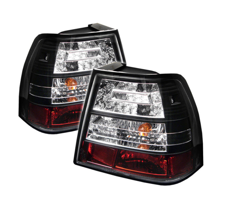 Spyder 99-04 Volkswagen Jetta Sedan (Excl Wagon) LED Tail Lights Black ALT-YD-VJ99-LED-BK - 0