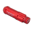NRG 700 Series M12 X 1.25 Steel Lug Nut w/Dust Cap Cover Set 21 Pc w/Locks & Lock Socket - Red-9