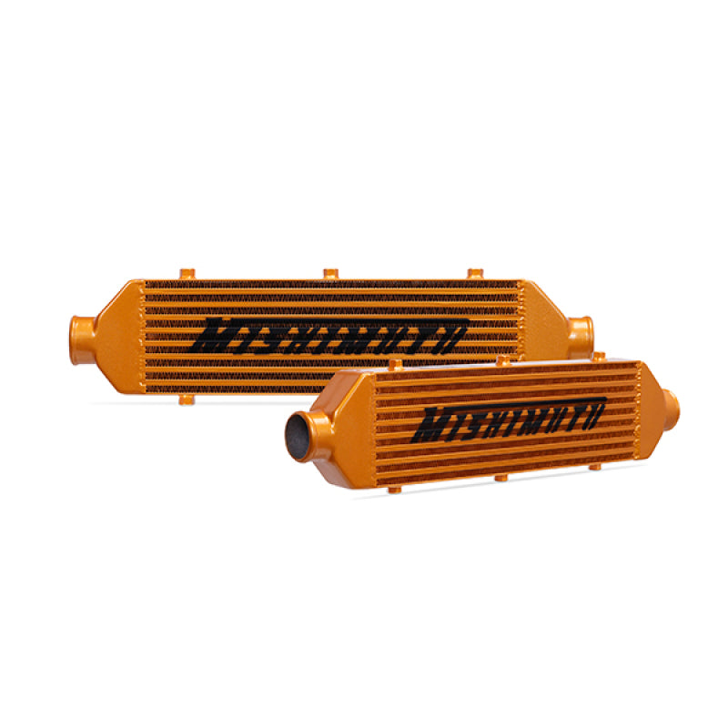 Mishimoto Universal Gold Z Line Intercooler  Overall Size: 28x8x3 Core Size: 21x6x2.5 Inlet / Outlet - 0