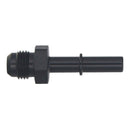 DeatschWerks 6AN Male Flare to 5/16in Male EFI Quick Connect Adapter - Anodized Matte Black-3