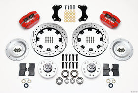 Wilwood Dynapro Dust-Boot Front Kit 12.19in Drilled-Red WWE ProSpindle