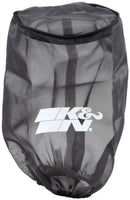 K&N Universal Round Tapered Filter Wrap - Black - 6in Base ID x 4.625in Top ID x 9in Height-4