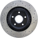 StopTech Power Slot 05-07 Cadillac XLR / 06-09 Chevy Corvette Front Right Drilled & Slotted Rotors-4