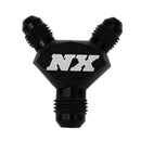 Nitrous Express 6AN x 6AN x 6AN Billet Pure-Flo Y Fitting - Black-2