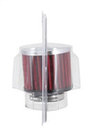 K&N 1.5in Flange ID x 3in OD x 2.5in H Chrome Finish Rubber Base Crankcase Vent Filter-13
