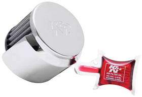 K&N 1in Flange L x 3in OD x 2.5in Height Clamp On Crankcase Vent Filter - 0