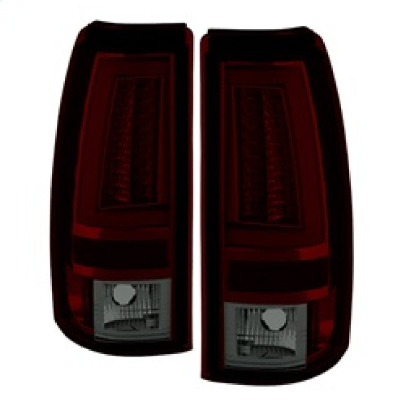 Spyder Chevy Silverado 1500/2500 03-06 Version 2 LED Tail Lights - Red Smoke ALT-YD-CS03V2-LED-RS - 0