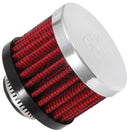 K&N 0.625 inch ID 2 inch OD 1.5 inch H Clamp On Crankcase Vent Filter-5