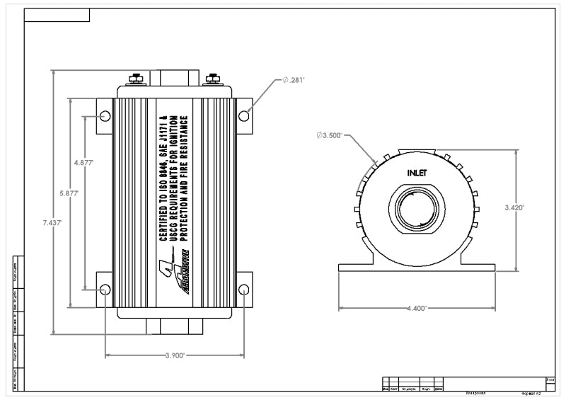 Aeromotive Marine 1000HP Fuel Pump