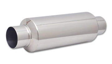 Vibrant SS Resonator (Standard Design) 3in inlet/outlet x 18in long w/ 5in OD resonator body - 0