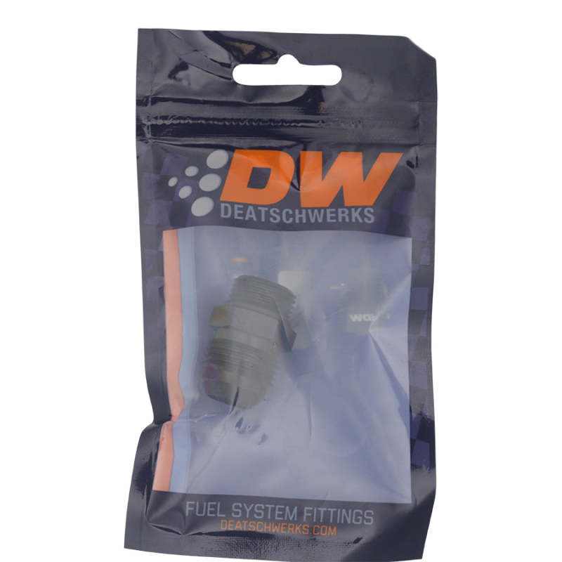 DeatschWerks 8AN ORB Male to 10AN Male Flare Adapter - Anodized Matte Black - 0