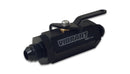 Vibrant -4AN to -4AN Male Shut Off Valve - Black-1