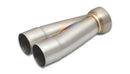Vibrant 2-1 SS Merge Collectors (2-1/4in Inlet Slipover ID 3in Outlet OD) - Sold Individually-2