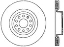 StopTech 06-10 Audi A3/08-10 TT / 06-09 VW GTI Mk V Cryo-Stop Right Front Slotted Rotor-1