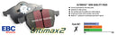 EBC 93-98 Toyota Supra 3.0 Twin Turbo Ultimax2 Rear Brake Pads-7