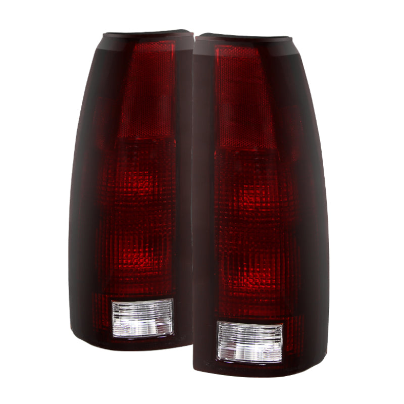 xTune Chevy/GMC C1500/C2500/C3500 88-01 OEM Style Tail Light - Red Smoked ALT-JH-CCK88-OE-RSM - 0