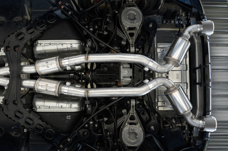 MBRP 23-24 Nissan Z 3.0L Armor Pro T304 Stainless Steel 3in Cat-Back Dual Rear Exit w/ 5in OD CF Tip - 0