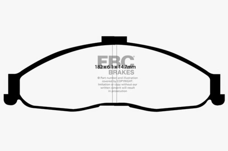 EBC 98-02 Chevrolet Camaro (4th Gen) 3.8 Yellowstuff Front Brake Pads