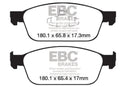 EBC 12-18 Ford Focus ST Bluestuff Front Brake Pads-4