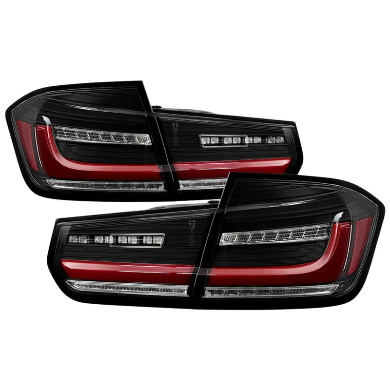 Spyder BMW 3 Series F30 2012-2018 Full LED Tail Lights (ALT-YD-BMWF3012-SEQ-BK) -  Black - 0