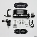 Wilwood HV Tandem M/C Kit w L/H Bracket & Prop Valve - 1in Bore Black-2