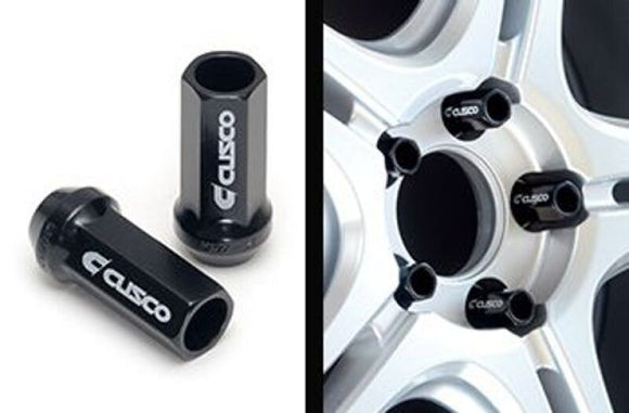 Cusco Universal Wheel Lug Nut Set M12 x P1.5mm - Black (20pcs)