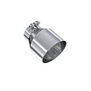 MBRP Universal T304 Stainless Steel Tip, 3in ID / 5in OD Out / 6.5in Length / Angle Cut  Single Wall-1