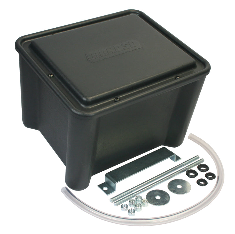 Moroso Sealed Battery Box Black w/Mounting Hardware - Black