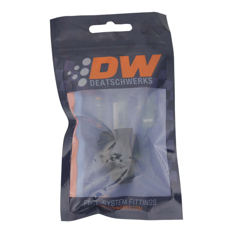 DeatschWerks 10AN Female Flare to 8AN Male Flare Reducer - Anodized Matte Black - 0