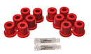 Energy Suspension 81-89 Toyota FJ40/FJ60 Landcruiser 2/4WD Red Front Leaf Spring Bushing (Set of 12)-2