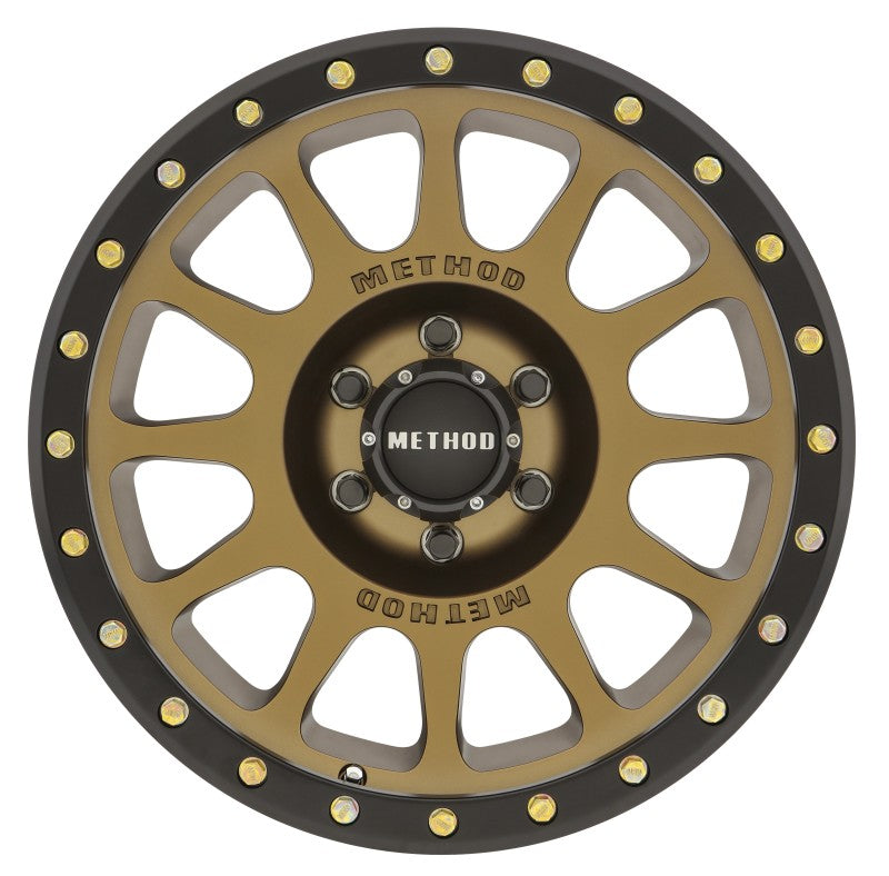 Method MR305 NV 18x9 0mm Offset 6x5.5 108mm CB Method Bronze/Black Street Loc Wheel - 0