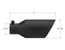 MBRP Universal Dual Wall Angle Rolled End Tip 4-1/2in OD / 2-1/2in Inlet / 11in Length - Black-3