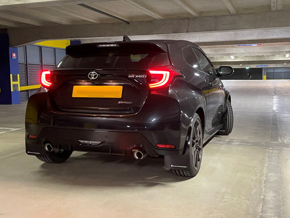 Rally Armor 20-26 Toyota GR Yaris Black Mud Flap w/Grey Logo