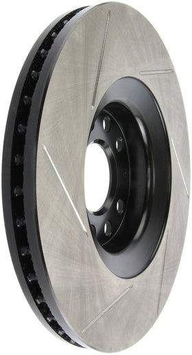 StopTech Power Slot 01-06 Audi Allroad / 05-09 A4 / 6/99-04 A6 / 99-02 S4 Left Front Slotted Rotor - 0