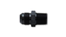 Vibrant -8AN to 3/8in NPT Straight Adapter Fitting - Aluminum-2
