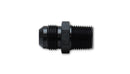 Vibrant -6AN to 1/2in NPT Straight Adapter Fitting - Aluminum-2
