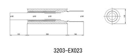 HKS Universal Muffler 2.5 Inlet / 3.7in Outlet (SUS304 NO COATING) - 0