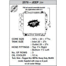 CSF 87-02 Jeep Wrangler 2.5L OEM Plastic Radiator-6