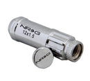 NRG 700 Series M12 X 1.5 Steel Lug Nut w/Dust Cap Cover Set 21 Pc w/Locks & Lock Socket - Silver-5