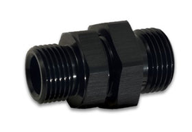 Vibrant -10AN to -8AN ORB Male to Male Union Adapter - Anodized Black - 0