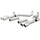MagnaFlow Axle-Back, SS, 3in, Quad Split Rear 3.5 Tips 2015 Dodge Challenger incl SRT Hellcat-1