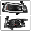 Spyder Dodge Charger 06-10 Projector Headlights - LED Light Bar - Black PRO-YD-DCH05V2-LB-BK-2